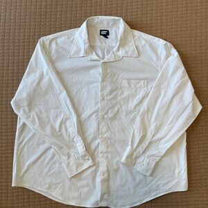 Lands' End White Casual Button Down Shirt